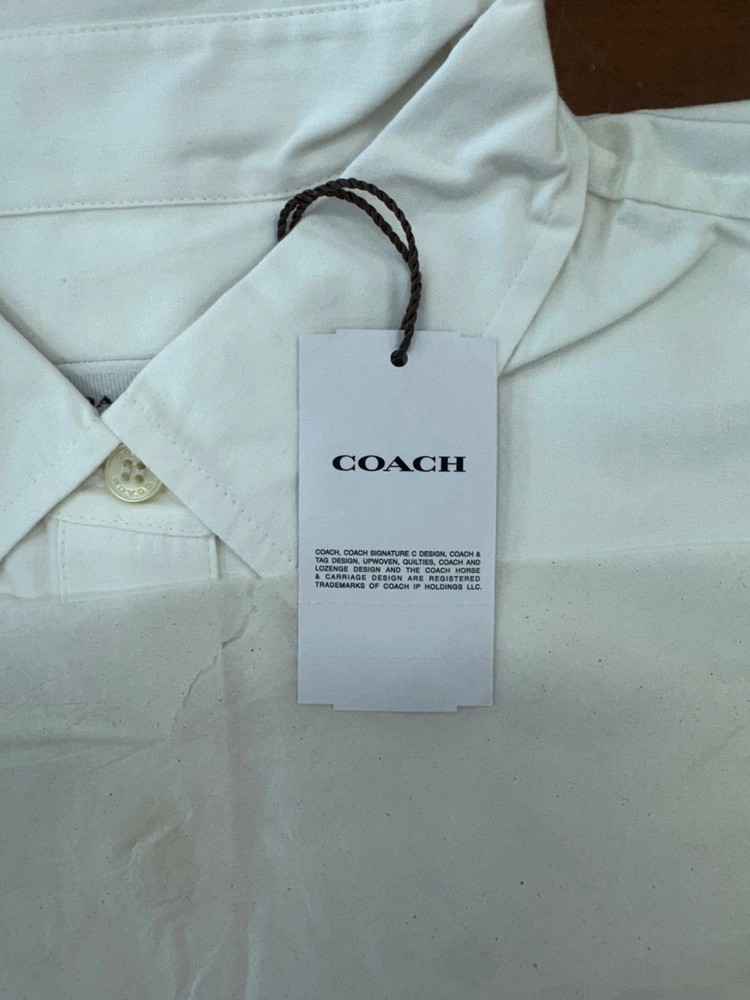새상품 코치 패치 버튼 다운 셔츠 (CI845 / S/M) 이미지