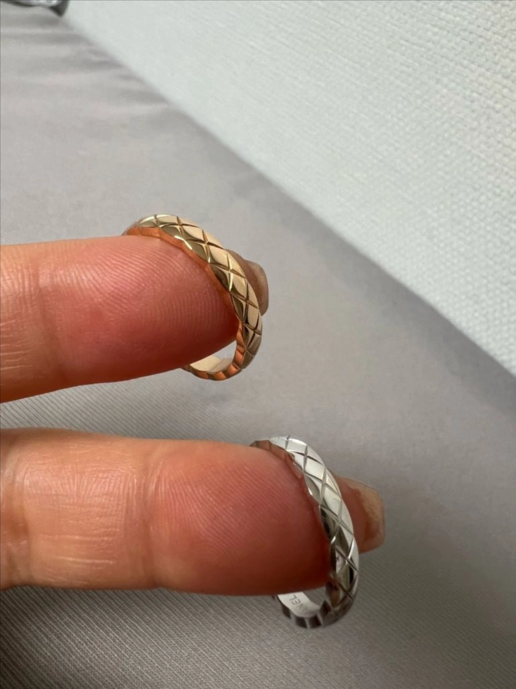 새상품 샤넬 코코미니 반지 스몰 미디움 미니 베이지골드 실버925 코코크러쉬 반지 이미지