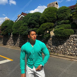 볼란테 이태리 부클레 가디건 3사이즈 민트 그린 라피나토 이미지