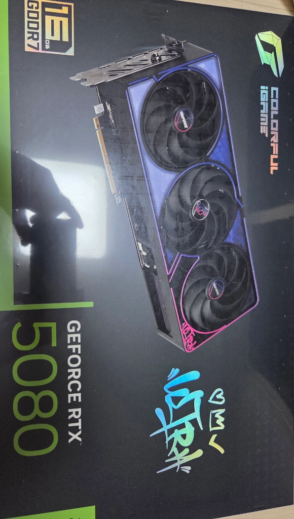 COLORFUL iGame 지포스 RTX5080 ULTRA OC 블랙 팝니다 이미지