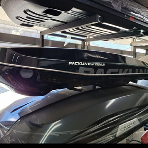 bmw 6gt용 툴레 7207 픽스포인트 엣지 가로바+팩라인 nx프리미엄 블랙 루프박스 판매 이미지