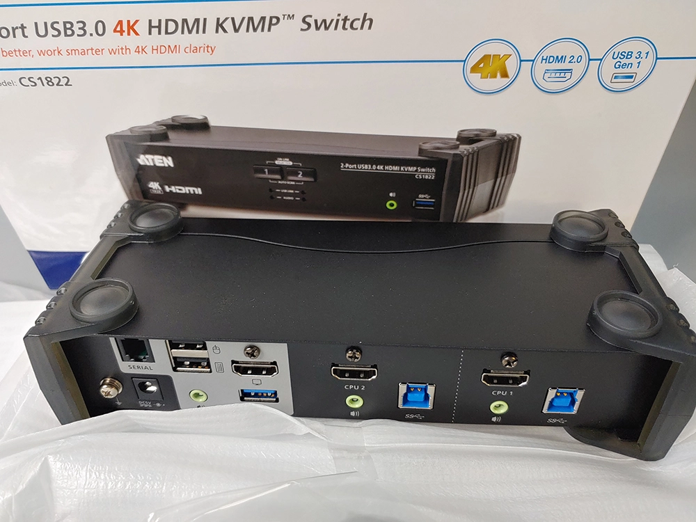 ATEN 2포트 USB 3.0 4K HDMI KVMP 스위치 CS1822 이미지