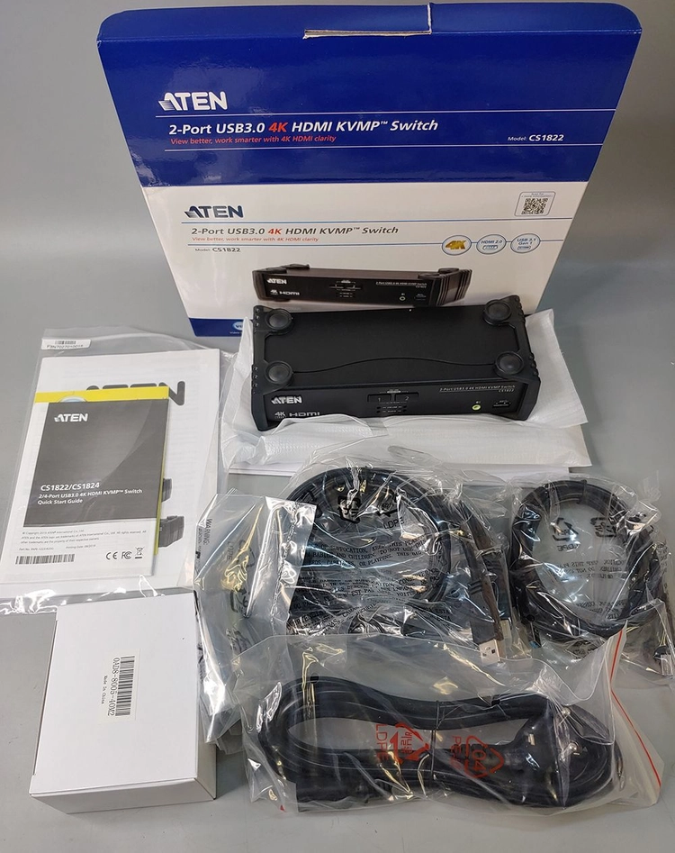 ATEN 2포트 USB 3.0 4K HDMI KVMP 스위치 CS1822 이미지