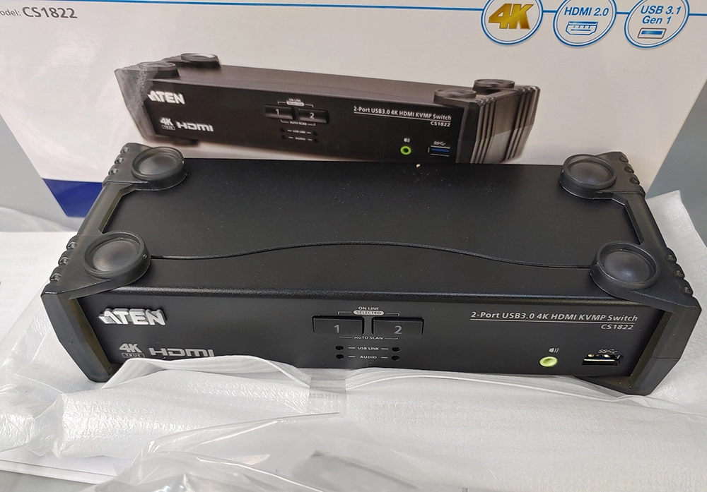 ATEN 2포트 USB 3.0 4K HDMI KVMP 스위치 CS1822 이미지