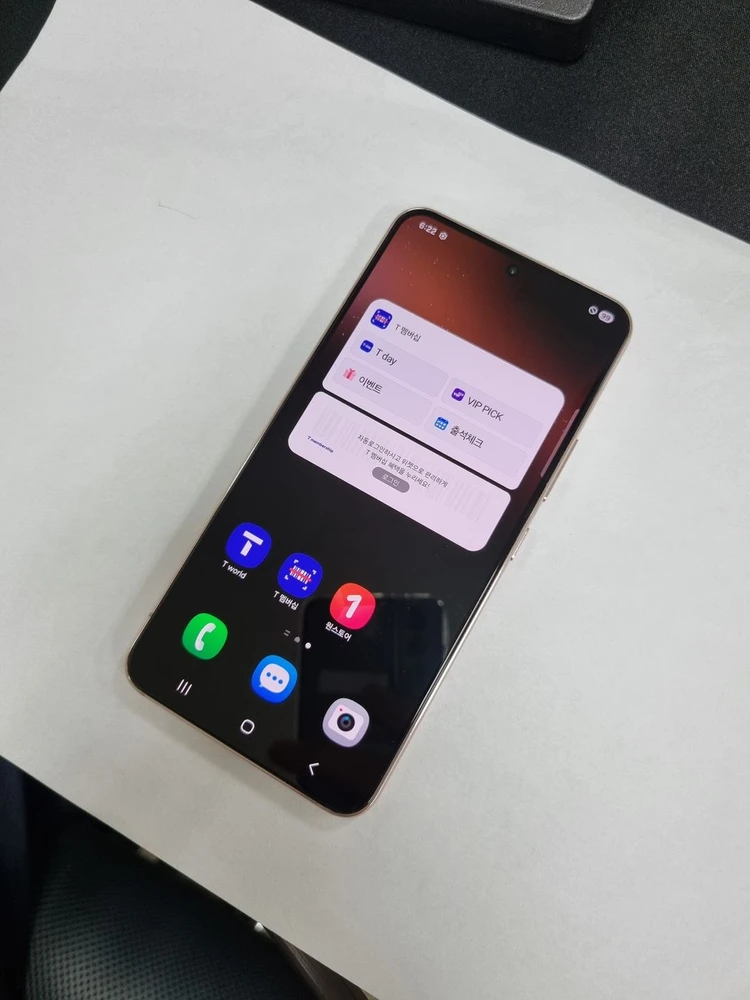 갤럭시S22 256GB 핑크 무잔상 SK 216446 이미지