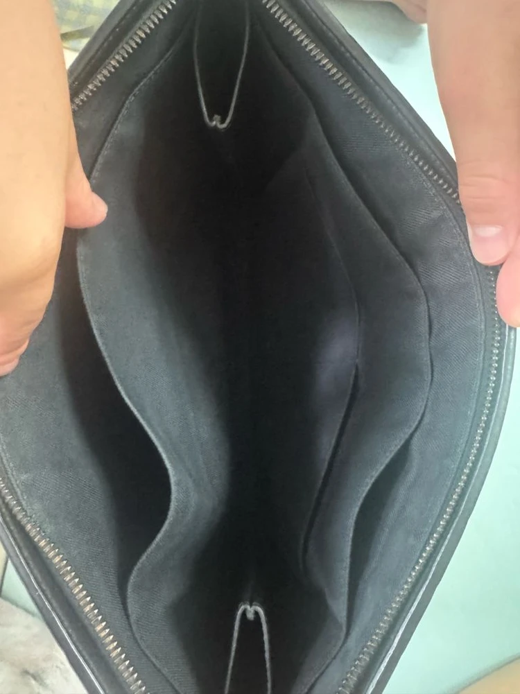 보테가베네타 인트레치아토 도큐먼트 클러치 블랙(보증서 있음) 이미지
