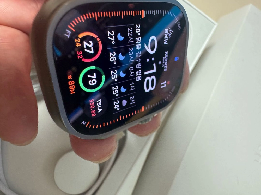 (애플케어)애플워치 울트라2 49mm 티타늄 풀박스 급처 이미지