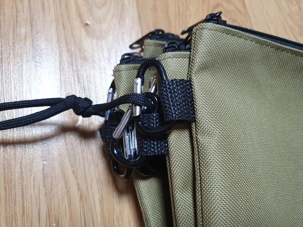 옥스포드 파우치 10개 일괄 캔버스 지퍼 가방 공구 보관 이미지