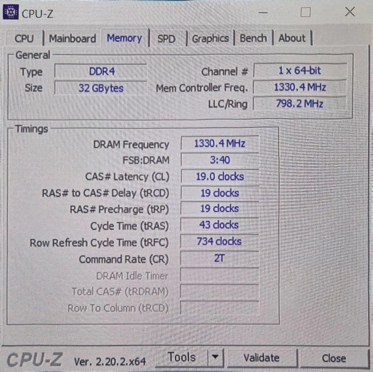DDR4 32GB 메모리 이미지