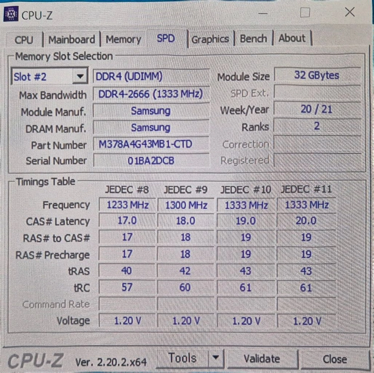 DDR4 32GB 메모리 이미지