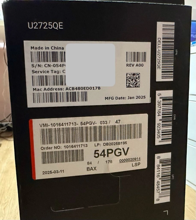 DELL U2725QE 전문가용 모니터 이미지