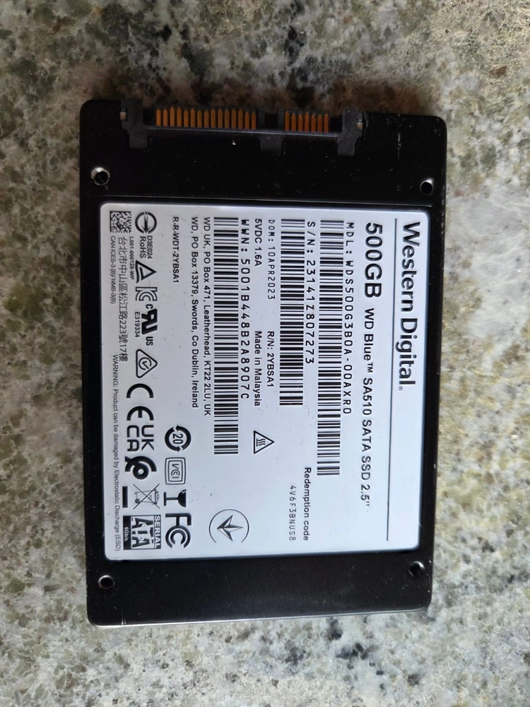 WD SA510 500GB SSD 이미지