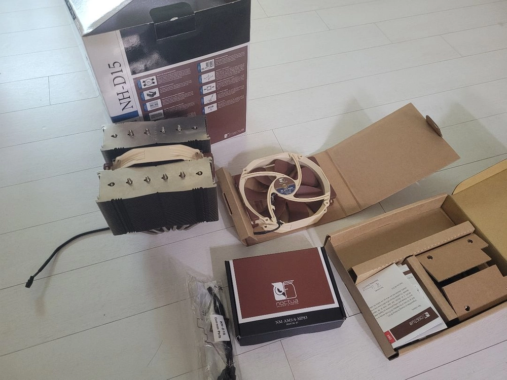 공랭 녹투아 NH-D15 CPU 쿨러 AMD AM5 AM4 라데온 키트 이미지