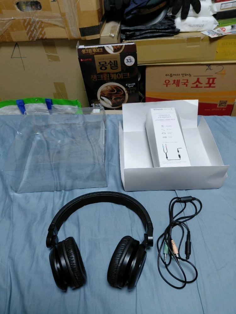 아이리버 블랭크 스테레오 헤드셋 블랙 이미지