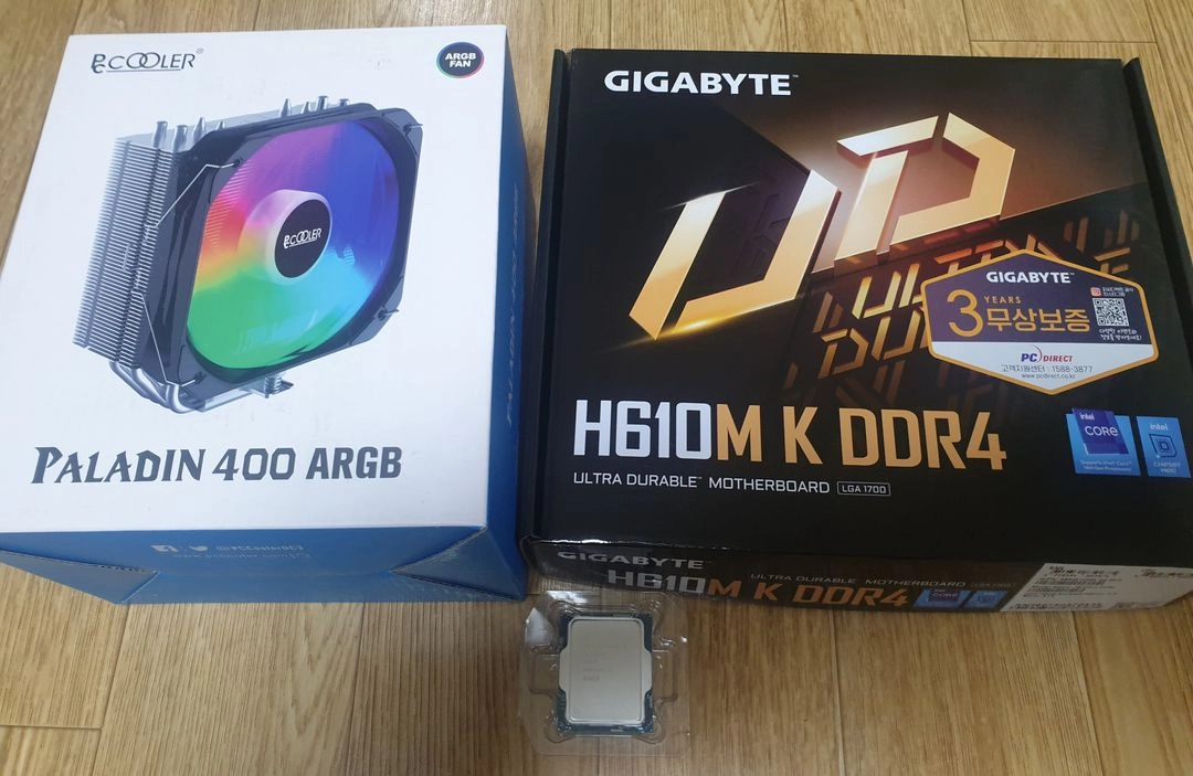 인텔 i5-14400F / 기가바이트 H610M K D4 / 팔라딘 400GB 이미지