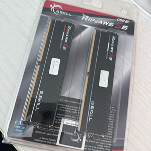 지스킬 G.SKILL DDR5-6000 RIPJAWS S5 블랙 64GB (32GB x 2) 램 팝니다. 이미지