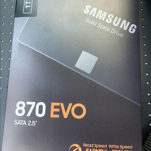 삼성 870 EVO SSD 1TB 미개봉 새상품 이미지