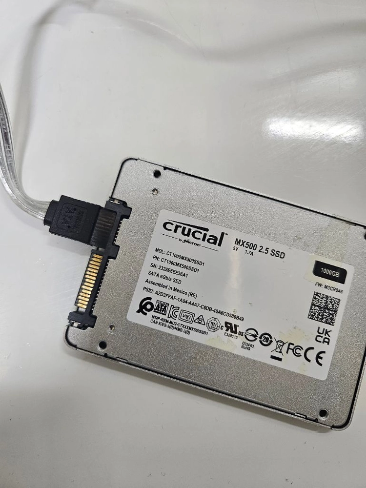 2.5인치 SSD 1TB 크루셜 mx500 1tb 이미지