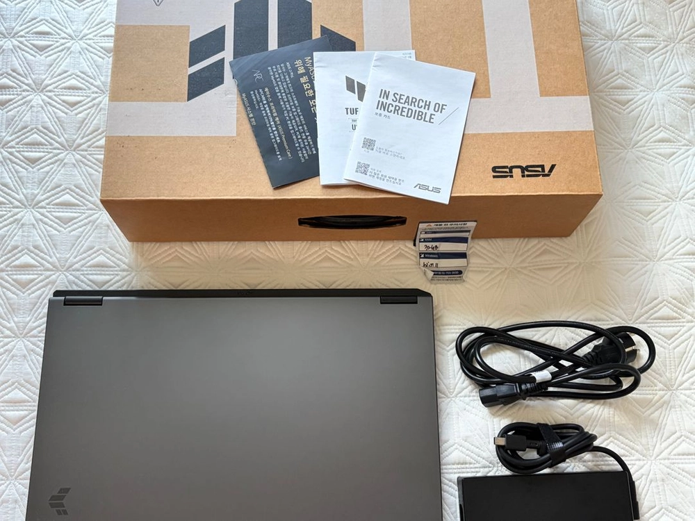 asus tuf a18 게이밍 노트북. 윈11 정품. 램32, ssd512, rtx5060 - 안심되는 중고거래