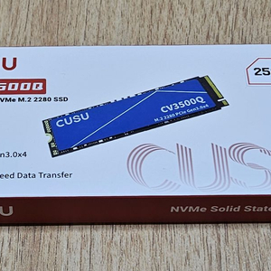 CUSU CV3500Q 256GB NVMe SSD 하드 미개봉 새제품 이미지
