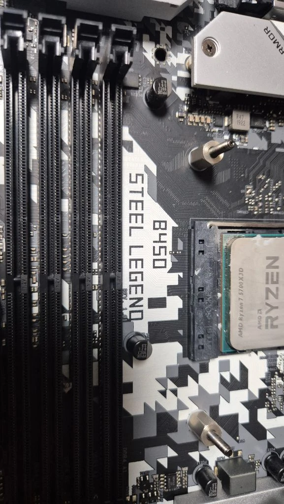 amd 5700x3d + 애즈락 스틸 레전드 이미지