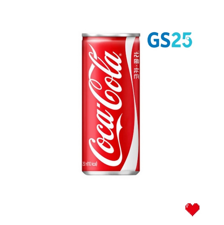 gs25 코카콜라 슬림캔 250ml (오늘까지) 이미지
