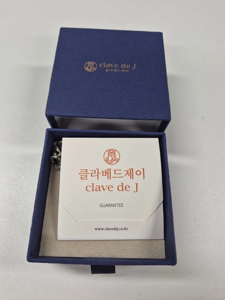 클라베드제이 실버 체인 팔찌 이미지