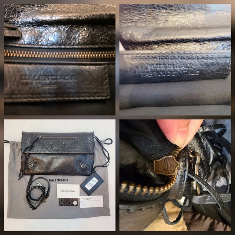 Balenciaga 램스킨 모터크로스 자이언트 엔벨롭 스트랩 크로스백 이미지