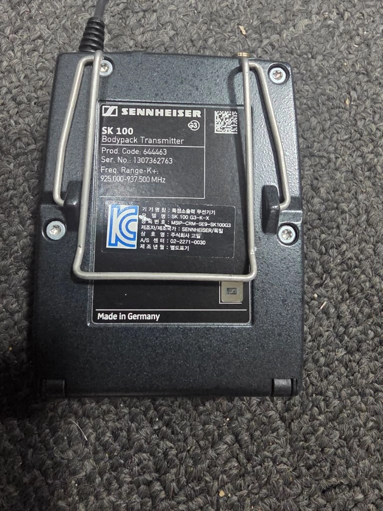 젠하이져 ew100g3 무선 핀마이크송신기 벨트팩 판매 이미지