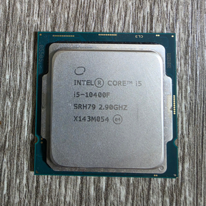 인텔 코어 i5-10400F CPU입니다. 2.90GHz이며, SRH79 모델입니다 이미지