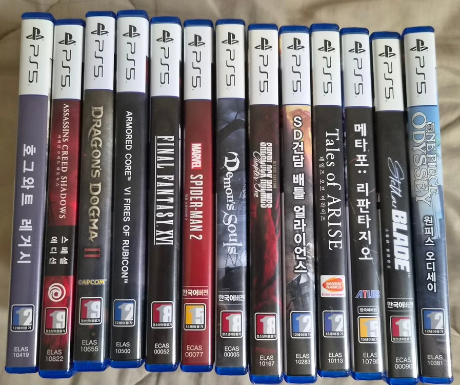각종 PS5 및 PS4 타이틀 판매합니다. 이미지