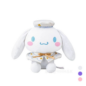 산리오 마린룩 시나모롤 골드 화이트 중형 봉제 인형 30cm 이미지