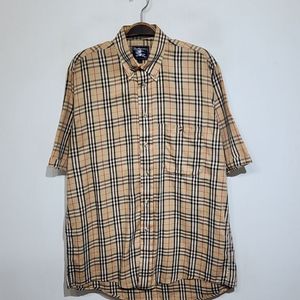 (L) 버버리 반팔셔츠 노바체크 반팔남방 포켓 미국판 이미지