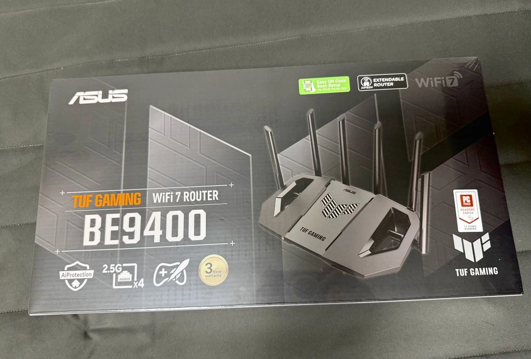ASUS TUF GAMING BE9400 WiFi 7 공유기 (미개봉) - 안심되는 중고거래