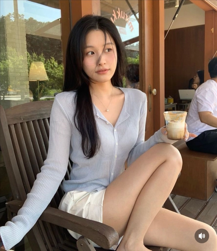 잇모멘텀 리베르 골지 가디건(시모어 도매택 이브가디건 동일) 소라색 이미지