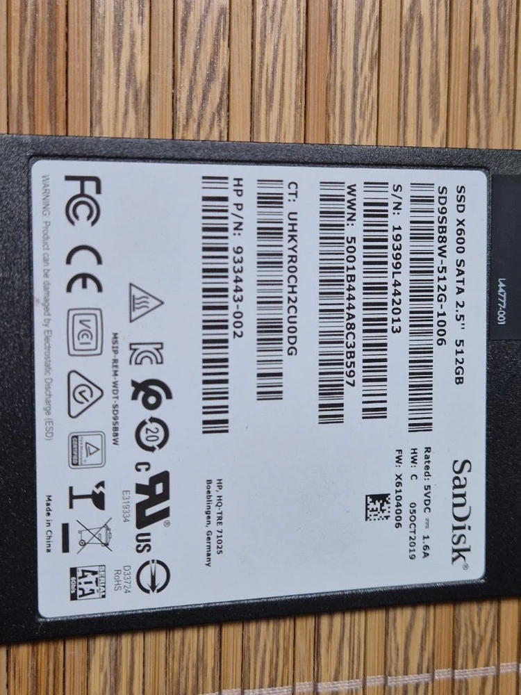 삼성 , WD SSD 500G 판매합니다 이미지