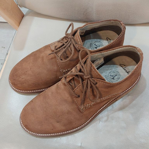클락스 (Clarks) Arton Walk 브라운 스웨이드 더비 슈즈 남성 255mm 택포 55,000원 이미지