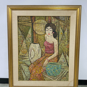 인도네시아 화가 Gianto 지안토 마티에르 기법 작품 유화그림 이미지