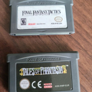 gba ds 파이널판타지택틱스 테일즈오브판타지아 팩 2개 팔아요. 게임보이어드밴스 닌텐도ds 다아 됩니다.둘다 북미 이미지