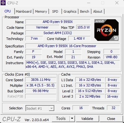 라이젠9 5950X CPU + B550M MOTAR 박격포 메인보드 세트 개별가능 이미지