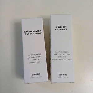 (일괄) 베네투스 락토 클렌저 30ml, 베네투스 락토 알래스카 버블 폼 30ml 이미지