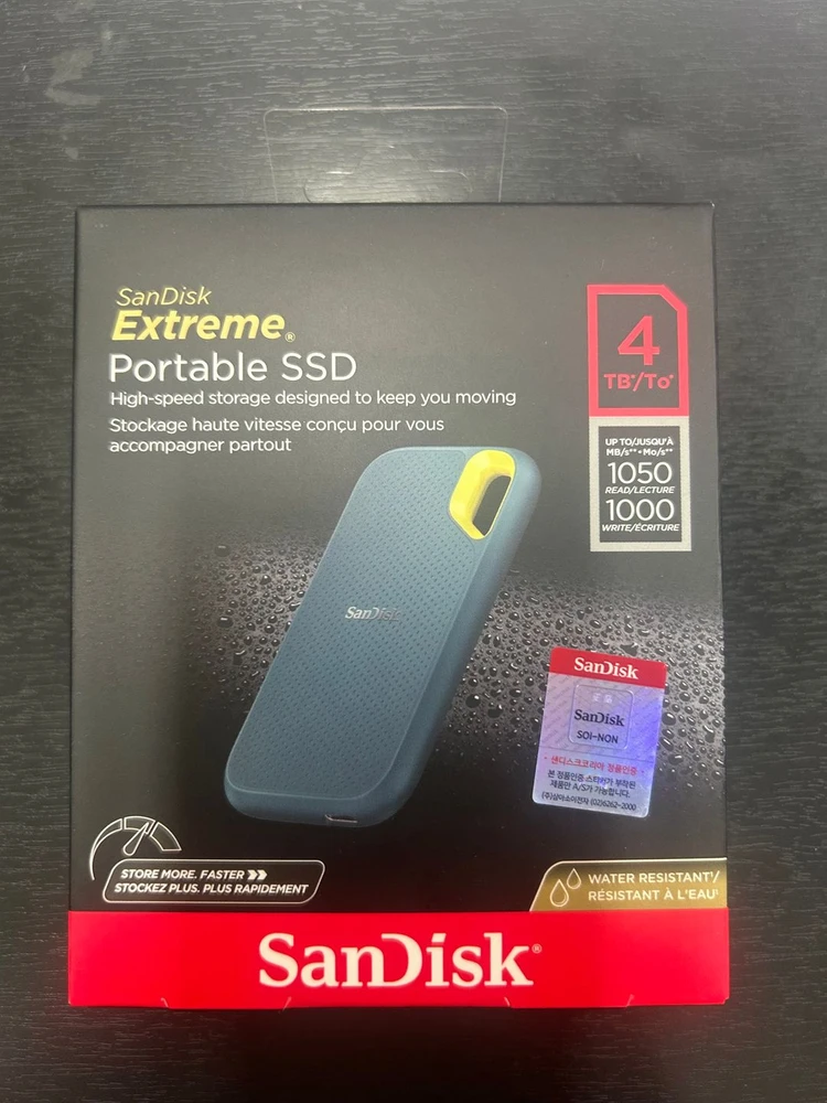 샌디스크 외장 SSD E61 4TB 몬터레이 미개봉 새상품 이미지