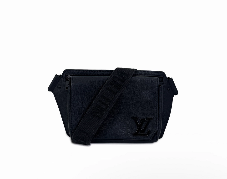 루이비통 LV 로고 에어로그램 테이크오프 슬링백 블랙 M57081 이미지