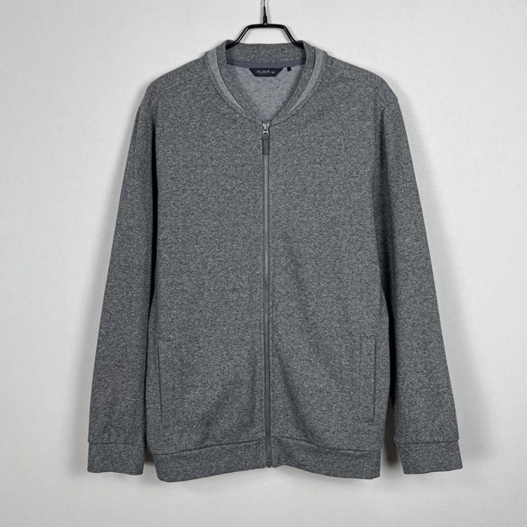 올젠/면 집업 점퍼 가디건 그레이 남2XL 110/라덴 이미지