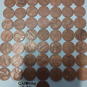 수집용 링컨페니 1964년도 50개 (1롤) + 밀페니 10개 판매 합니다. 이미지