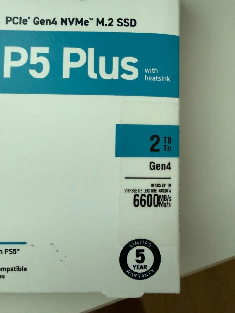 P5 plus PCIe Gen4 NVMe M.2 SSD 2TB 이미지