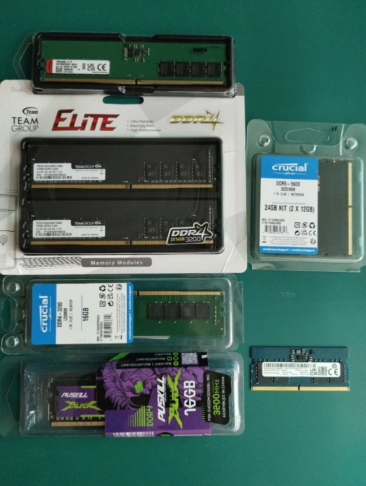 팀그룹 크루셜 DDR4 3200 16GB 32GB 메모리 미개봉 새제품 새상품 - 안심되는 중고거래