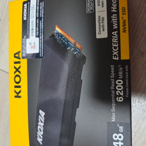 키오시아 NVMe4.0 히트싱크 SSD 2TB PS5 지원 이미지