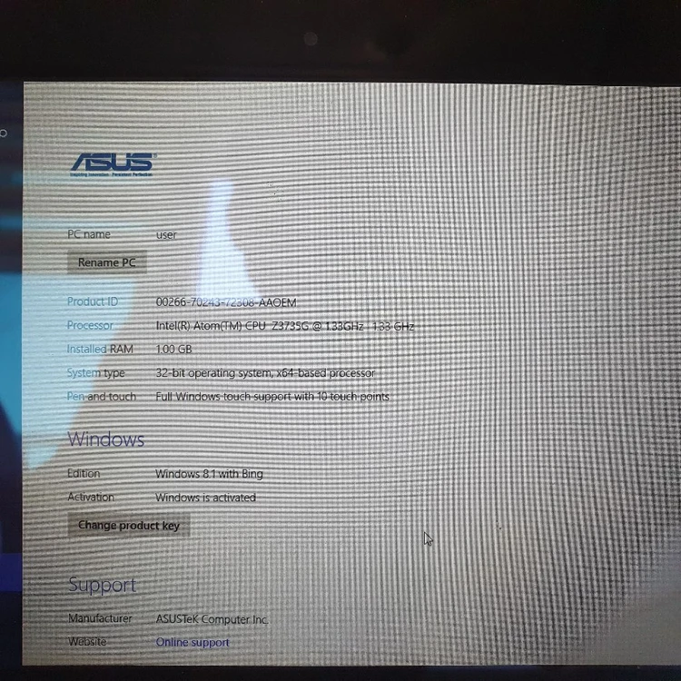 ASUS Transformer Book T100TA 2in1 노트북 이미지