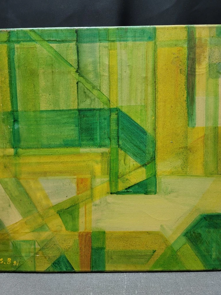 1981년 비구상 유화그림 이미지
